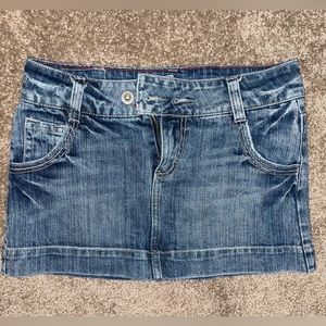 SUPER MINI VINTAGE DENIM SKIRT